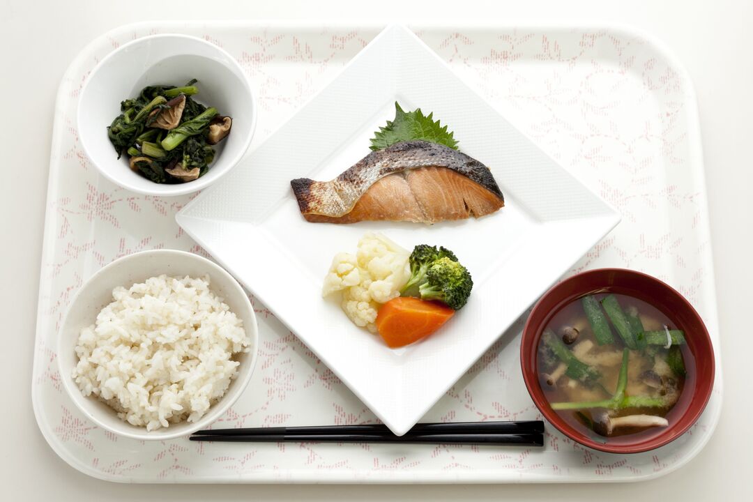 Dishes of Japanese diet for 7 days